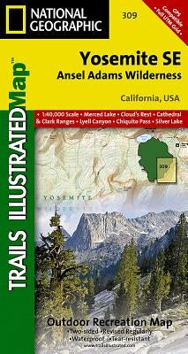 Yosemite Se: Ansel Adams Wilderness Map by National Geographic Maps