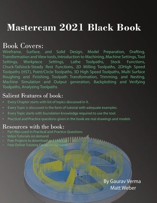 Mastercam 2021 Black Book by Verma, Gaurav