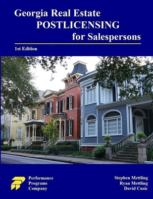 Georgia Real Estate Postlicensing for Salespersons by Mettling, Stephen