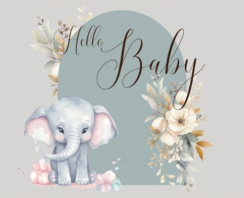 Hello Baby, Baby Shower hardback Guest Book (landscape) by Bell, Lulu and
