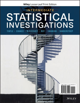 Intermediate Statistical Investigations by Tintle, Nathan
