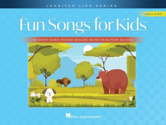 Fun Songs for Kids: 12 Very Easy Piano Solos with Teacher Duets - Jennifer Linn Series by Linn, Jennifer