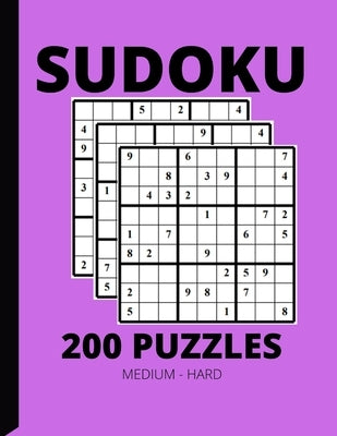 Sudoku: Medium - Hard: 200 advanced sudoku puzzles by Binaud, Maximilienne