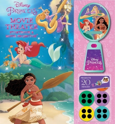 Disney Princess: Moana, Rapunzel, and Ariel Movie Theater Storybook & Movie Projector by Baranowski, Grace