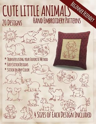 Cute Little Animals Hand Embroidery Designs by Embroidery, Stitchx