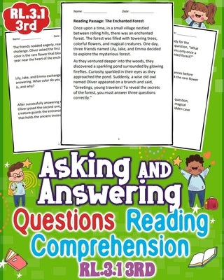 Asking and Answering Questions Reading Comprehension - RL3.1 3rd Grade: Dive into effective methods for improving reading skills in 3rd grade with eng by Johnson, Jason D.