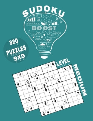 sudoku: level medium 320 puzzles: For Adult puzzles with Answers 9x9 grid size 8.5 x 11 161 pages matte finish by Publisher, Sudoku