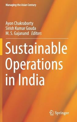 Sustainable Operations in India by Chakraborty, Ayon