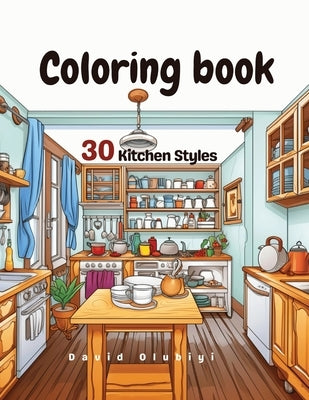 kitchen styles coloring book by Olubiyi, David