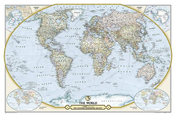 National Geographic: Special Edition World Wall Map - Laminated (46 X 30.5 Inches) by National Geographic Maps