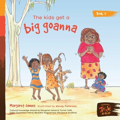 The kids get a big goanna by James, Margaret
