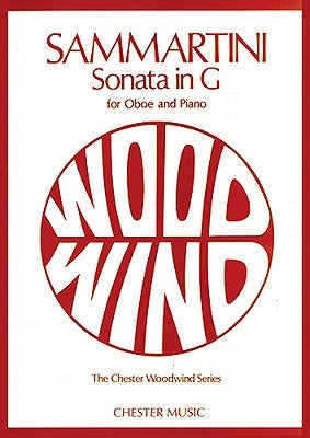Sonata in G: For Oboe and Piano by Sammartini, Giovanni Battista