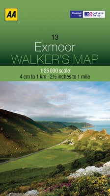 Walker's Map Exmoor by Aa Publishing