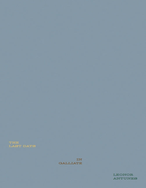 Leonor Antunes: The Last Days in Galliate by Antunes, Leonor