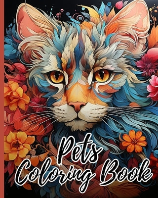 Pets Coloring Book For Kids: Cute Puppies Coloring Pages, Gifts For Girls or Boys Who Love Animals by Nguyen, Thy