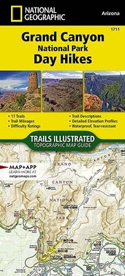 Grand Canyon National Park Day Hikes Map by National Geographic Maps