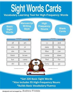 Sight Words Cards: Vocabulary Learning Tool for High-Frequency Words by Frinkle, Andrew