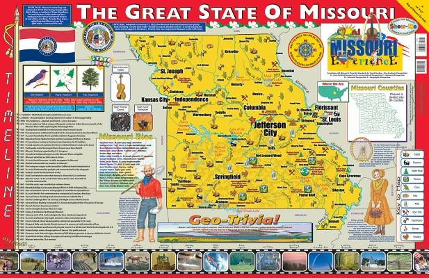 The Missouri Experience Poster/Map! by Gallopade International