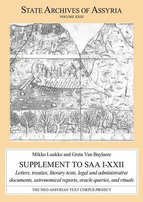Supplement to SAA I-XXII by Luukko, Mikko