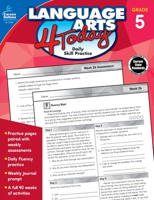 Language Arts 4 Today, Grade 5 by Carson Dellosa Education