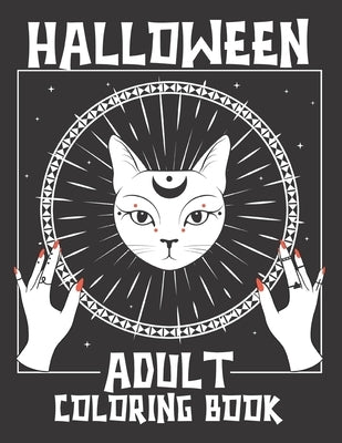 Halloween Adult coloring book: Awesome design 50+ spooky coloring pages filled with monsters, witches, pumpkin, haunted house cats snack and more for by Activity, Smas