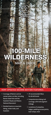 100-Mile Wilderness Map & Guide by Appalachian Mountain Club Books