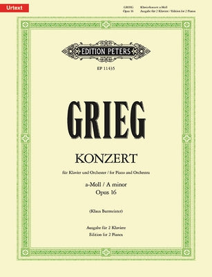 Piano Concerto in a Minor Op. 16 (Edition for 2 Pianos): Sheet by Grieg, Edvard