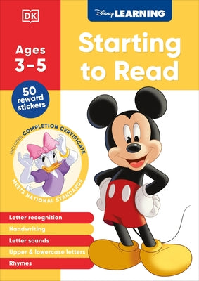 Disney Learning Starting to Read (Ages 3-5): Preschool English Handwriting, Alphabet Workbook for Kids, Curriculum-Based by DK