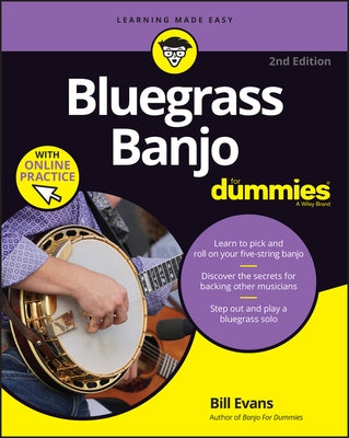 Bluegrass Banjo for Dummies: Book + Online Video & Audio Instruction by Evans, Bill