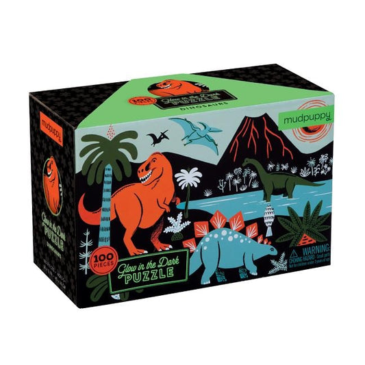 Dinosaurs Glow-In-The-Dark Puzzle by Mudpuppy