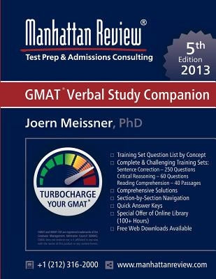 Manhattan Review GMAT Verbal Study Companion [5th Edition] by Meissner, Joern