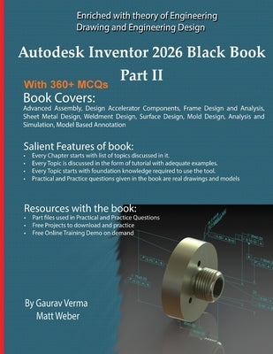 Autodesk Inventor 2026 Black Book Part II by Verma, Gaurav