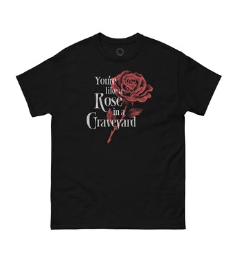 Alchemised: Rose in a Graveyard Unisex T-Shirt Medium by Out of Print