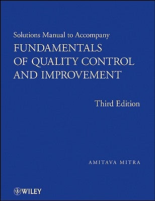 Quality Control 3E SM by Mitra, Amitava
