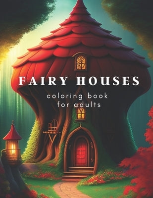 Fairy Houses coloring book for adults by Douini, Abd