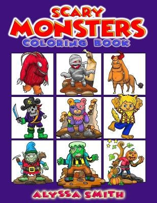 Scary Monsters Coloring Book by Smith, Alyssa