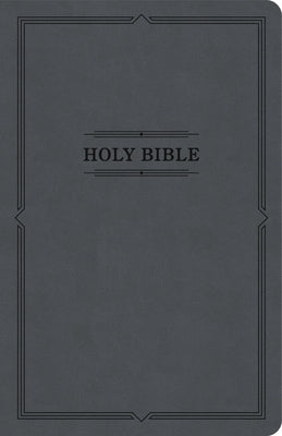 KJV Thinline Bible, Value Edition, Charcoal Leathertouch by Holman Bible Publishers