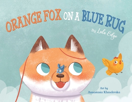 Orange Fox on a Blue Rug by Edge, Lulu