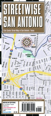 Streetwise San Antonio Map - Laminated City Center Map of San Antonio, Texas by Michelin