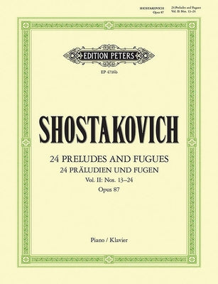 24 Preludes and Fugues Op. 87 for Piano: Sheet by Shostakovich, Dmitri