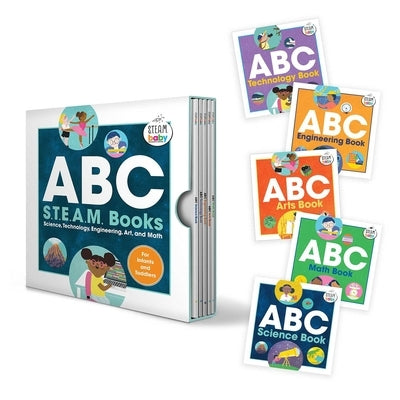 ABC Steam Books for Infants and Toddlers: Science, Technology, Engineering, Art, and Math by Rockridge Press