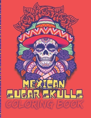Mexican sugar skulls: Big size traditional Mexican skulls to color for adults - for everyone - catrina mexicana art by Fan, Color