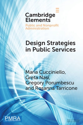 Design Strategies in Public Services by Cucciniello, Maria