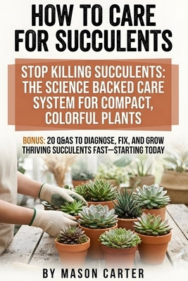How to Care For Succulents: Light and soak-and-dry watering, soil ratios, propagation checklists, and cactus and succulents care fixes for rot, pests, by Carter, Mason