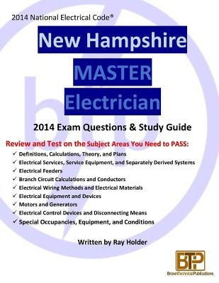 New Hampshire 2014 Master Electrician Study Guide by Holder, Ray