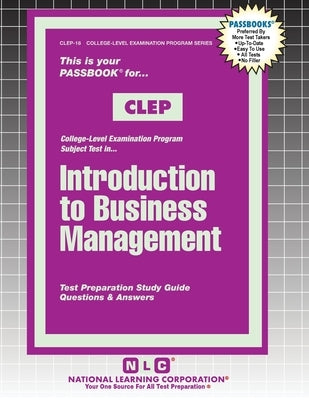 Introduction to Business Management by Passbooks