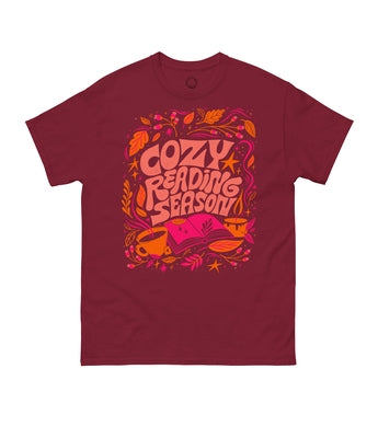 Cozy Reading Season Unisex T-Shirt Small by Out of Print