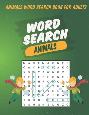 Animals Word Search Book For Adults: Large Print Puzzle For Adults & Seniors by Ltd, Bookspuzzles