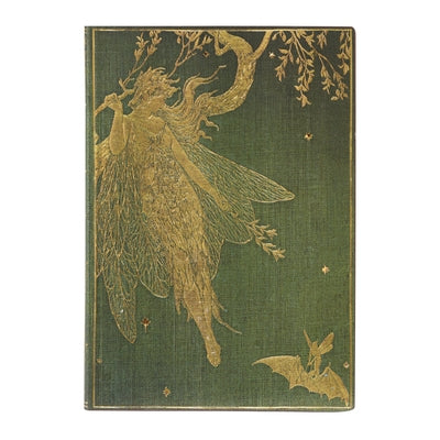 Paperblanks Olive Fairy Lang's Fairy Books Softcover Flexi MIDI Lined Elastic Band Closure 176 Pg 100 GSM by Paperblanks