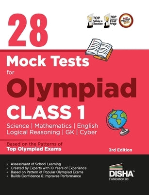 28 Mock Test Series for Olympiads Class 1 Science, Mathematics, English, Logical Reasoning, GK & Cyber 3rd Edition by Disha Experts